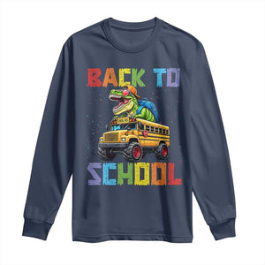 Bruh We Back Long Sleeve Shirt Funny Dinosaur Back To School Dinosaur