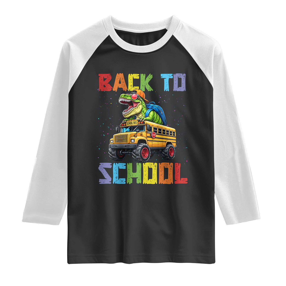 Bruh We Back Raglan Shirt Funny Dinosaur Back To School Dinosaur