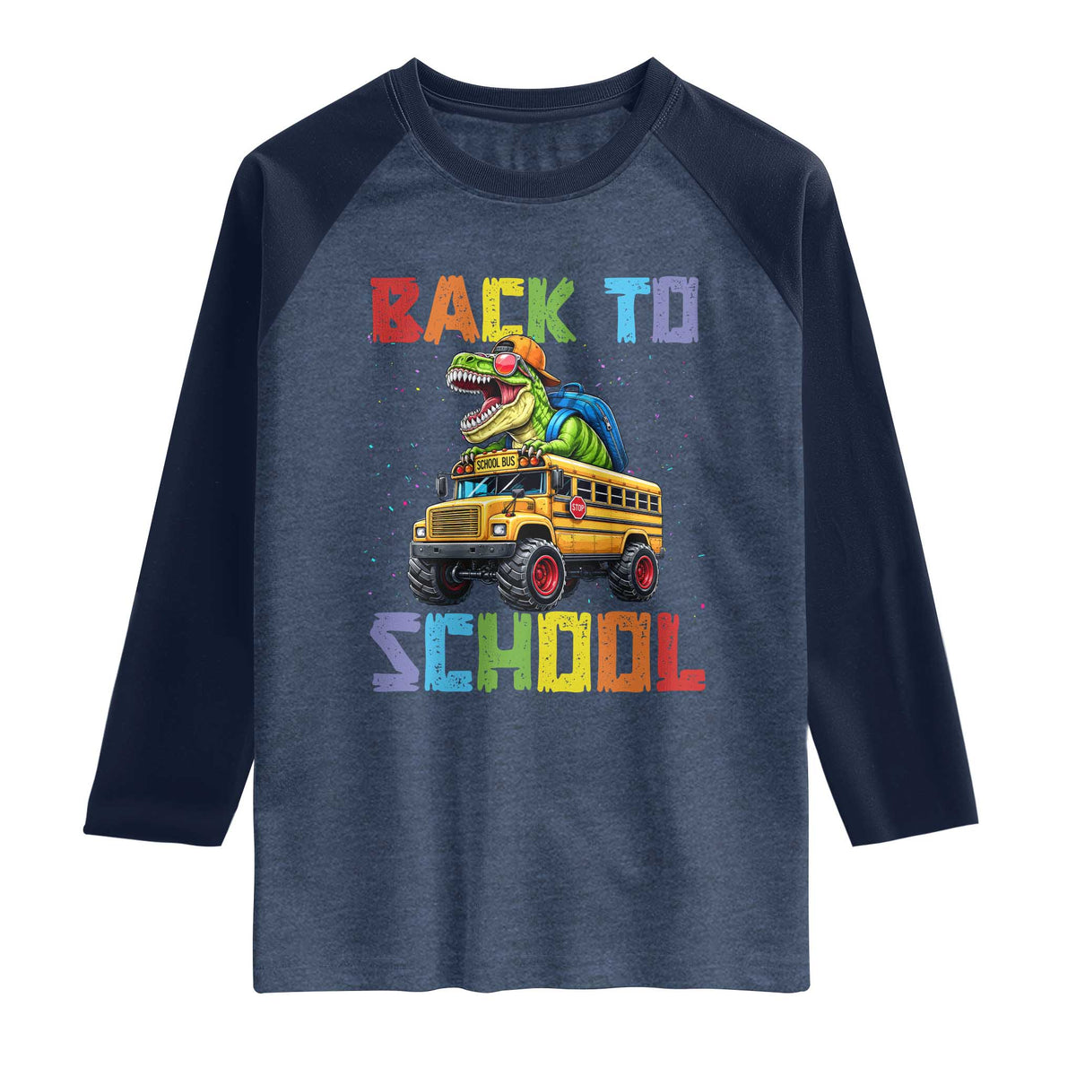 Bruh We Back Raglan Shirt Funny Dinosaur Back To School Dinosaur