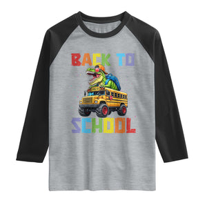 Bruh We Back Raglan Shirt Funny Dinosaur Back To School Dinosaur