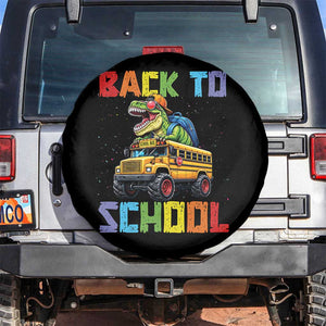 Bruh We Back Spare Tire Cover Funny Dinosaur Back To School Dinosaur