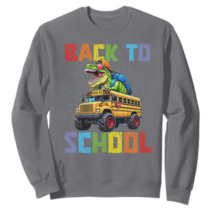 Bruh We Back Sweatshirt Funny Dinosaur Back To School Dinosaur