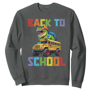 Bruh We Back Sweatshirt Funny Dinosaur Back To School Dinosaur
