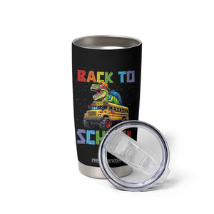 Bruh We Back Tumbler Cup Funny Dinosaur Back To School Dinosaur