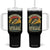 Funny Bass Fish Fisherman Tumbler With Handle Born To Go Fishing Forced School TS14 One Size: 40 oz Black Print Your Wear