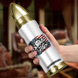 American Flag Skull Mechanic Bullet Tumbler Labor Day Patriotic USA TS14 Print Your Wear