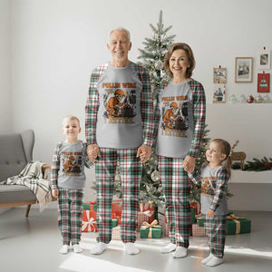Funny Skeleton Electrician Plaid Pajama Set Pullin Wire Til I Retire Labor Day TS14 Christmas Plaid Print Your Wear