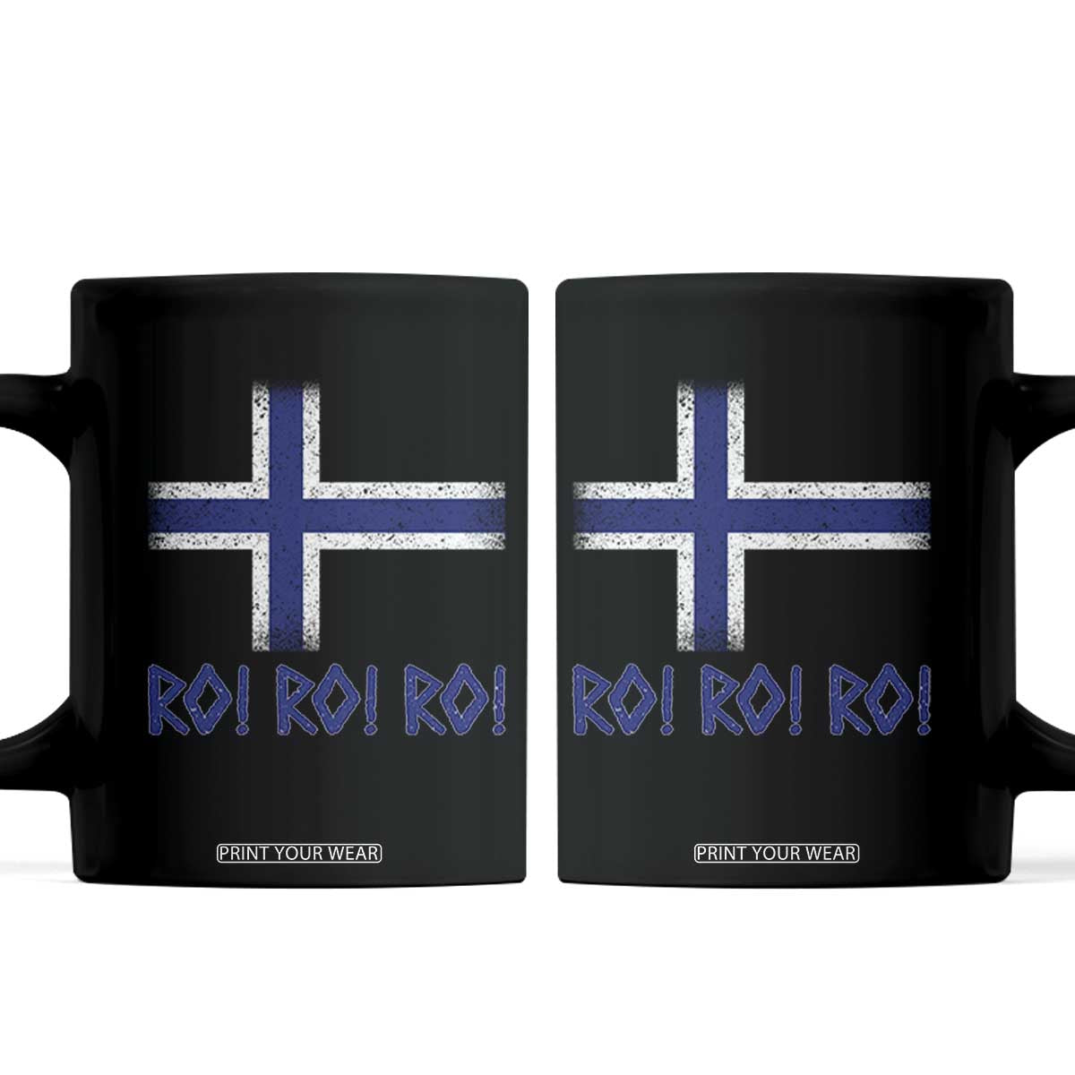 Ro Ro Norge Norway Norwegian Flag Coffee Mug TS14 Black Print Your Wear
