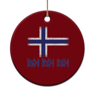 Ro Ro Norge Norway Norwegian Flag Ceramic Ornament TS14 1pc Red Print Your Wear