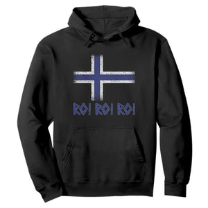 Ro Ro Norge Norway Norwegian Flag Hoodie TS14 Black Print Your Wear