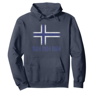 Ro Ro Norge Norway Norwegian Flag Hoodie TS14 Navy Print Your Wear