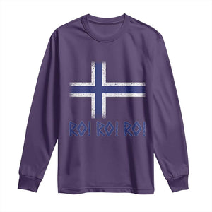 Ro Ro Norge Norway Norwegian Flag Long Sleeve Shirt TS14 Purple Print Your Wear