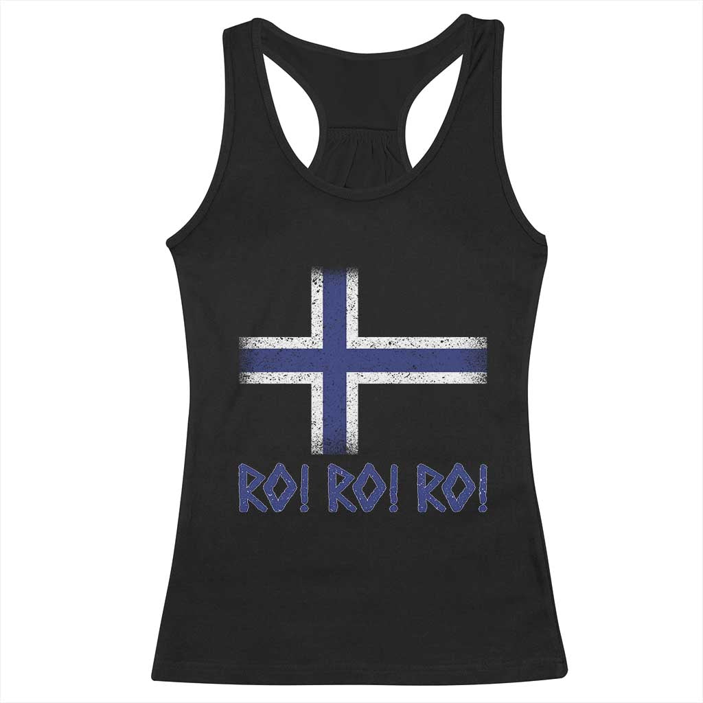 Ro Ro Norge Norway Norwegian Flag Racerback Tank Top TS14 Black Print Your Wear