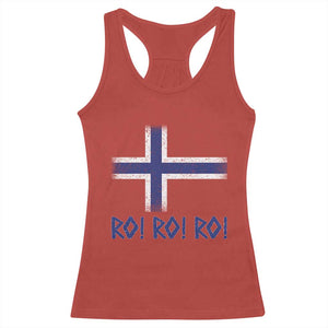 Ro Ro Norge Norway Norwegian Flag Racerback Tank Top TS14 Red Print Your Wear