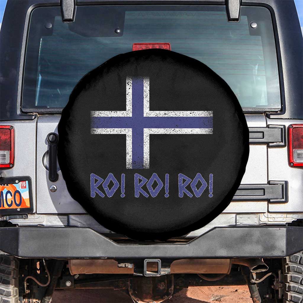 Ro Ro Norge Norway Norwegian Flag Spare Tire Cover TS14 No hole Black Print Your Wear