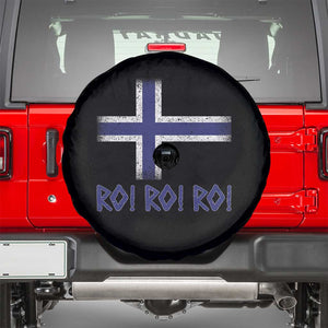 Ro Ro Norge Norway Norwegian Flag Spare Tire Cover TS14 Black Print Your Wear