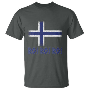 Ro Ro Norge Norway Norwegian Flag T Shirt TS14 Dark Heather Print Your Wear