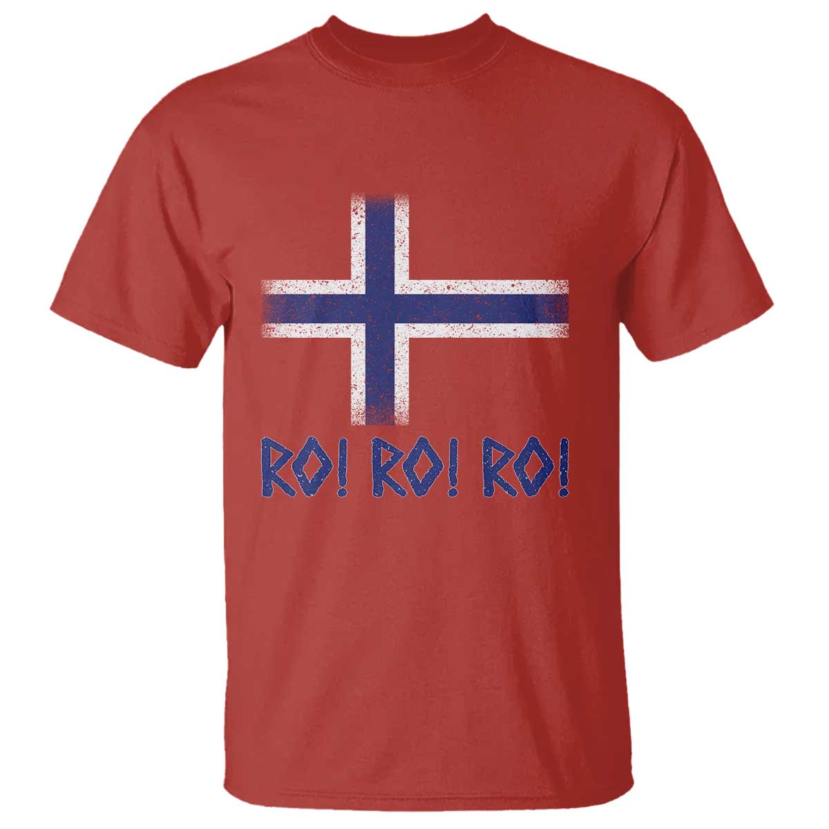 Ro Ro Norge Norway Norwegian Flag T Shirt TS14 Red Print Your Wear