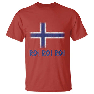 Ro Ro Norge Norway Norwegian Flag T Shirt TS14 Red Print Your Wear