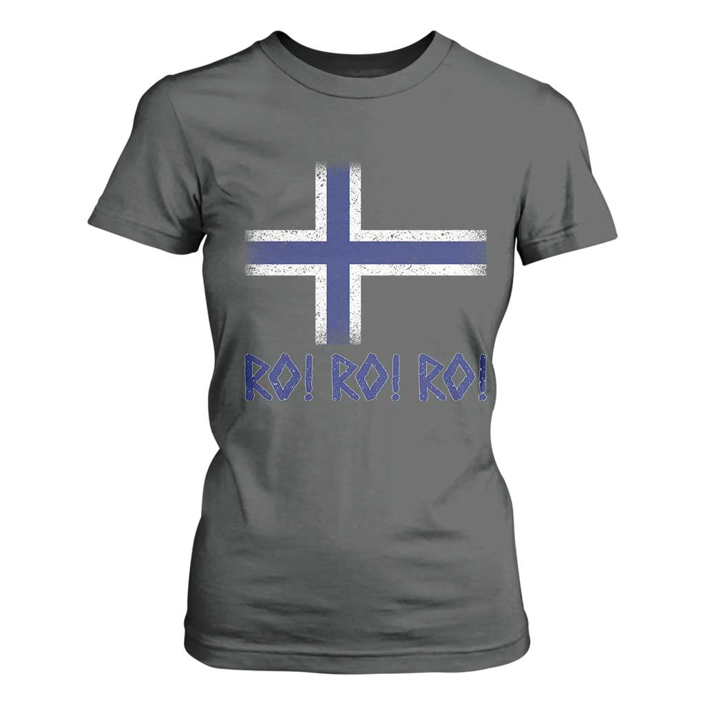 Ro Ro Norge Norway Norwegian Flag T Shirt For Women TS14 Dark Heather Print Your Wear