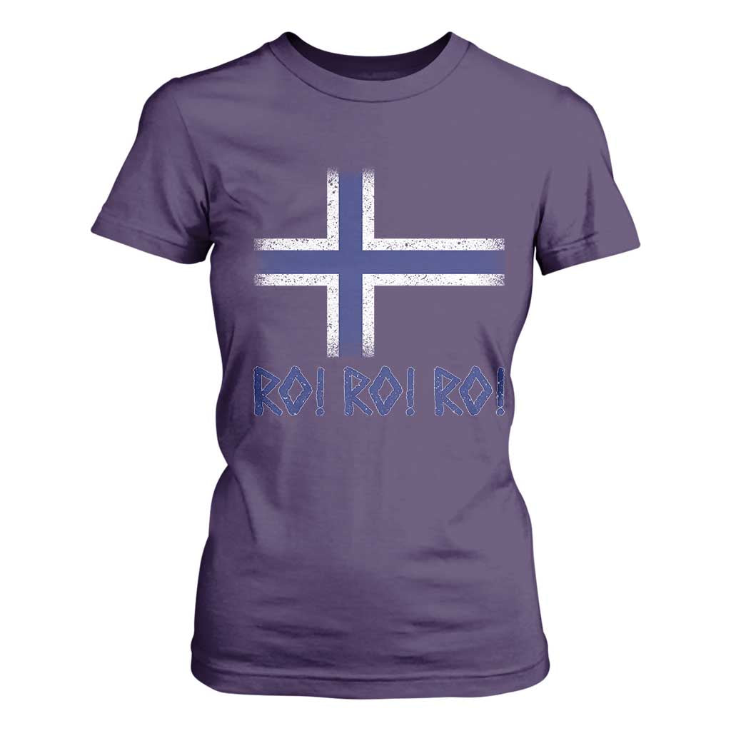Ro Ro Norge Norway Norwegian Flag T Shirt For Women TS14 Purple Print Your Wear