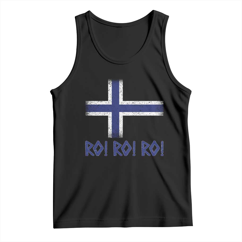 Ro Ro Norge Norway Norwegian Flag Tank Top TS14 Black Print Your Wear