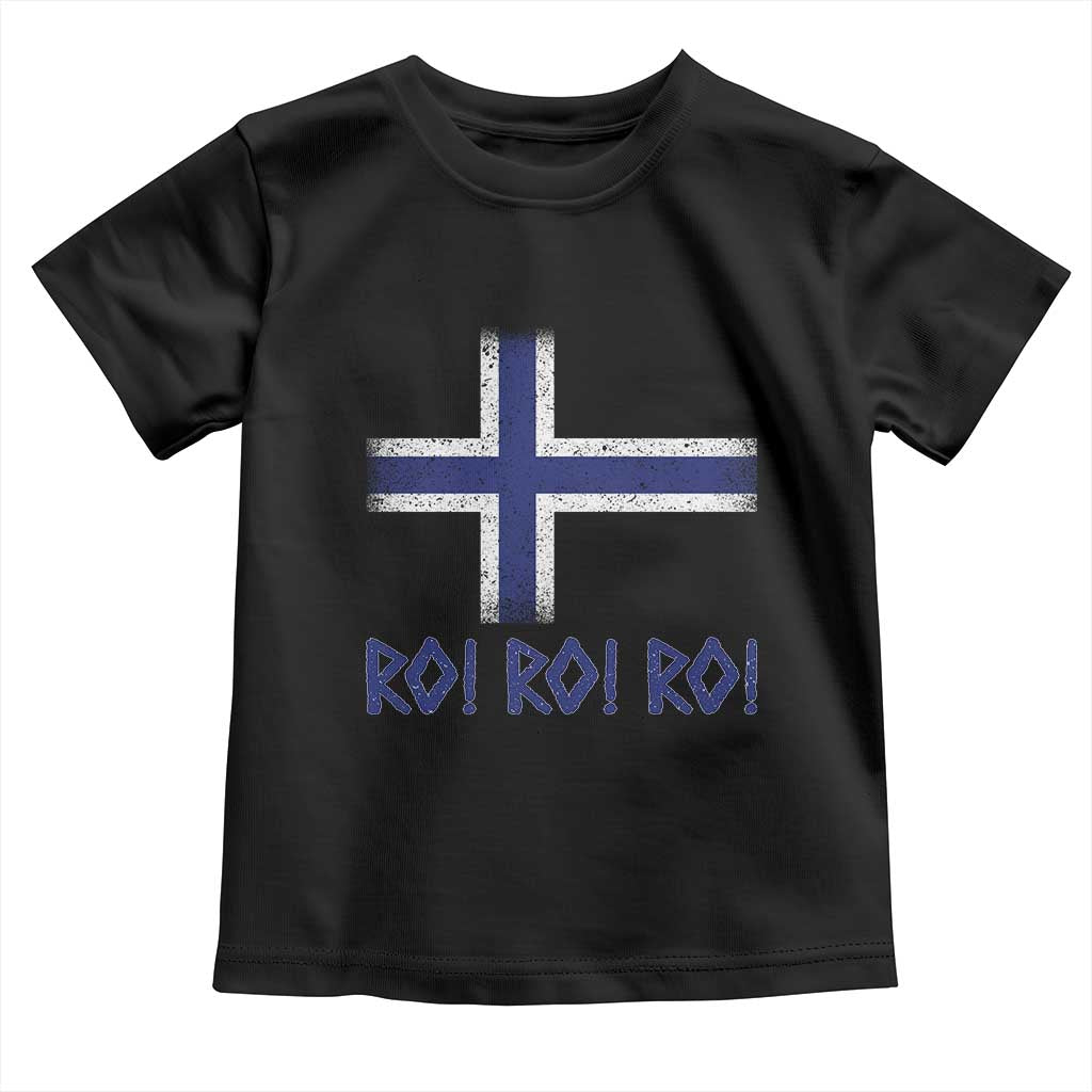 Ro Ro Norge Norway Norwegian Flag Toddler T Shirt TS14 Black Print Your Wear