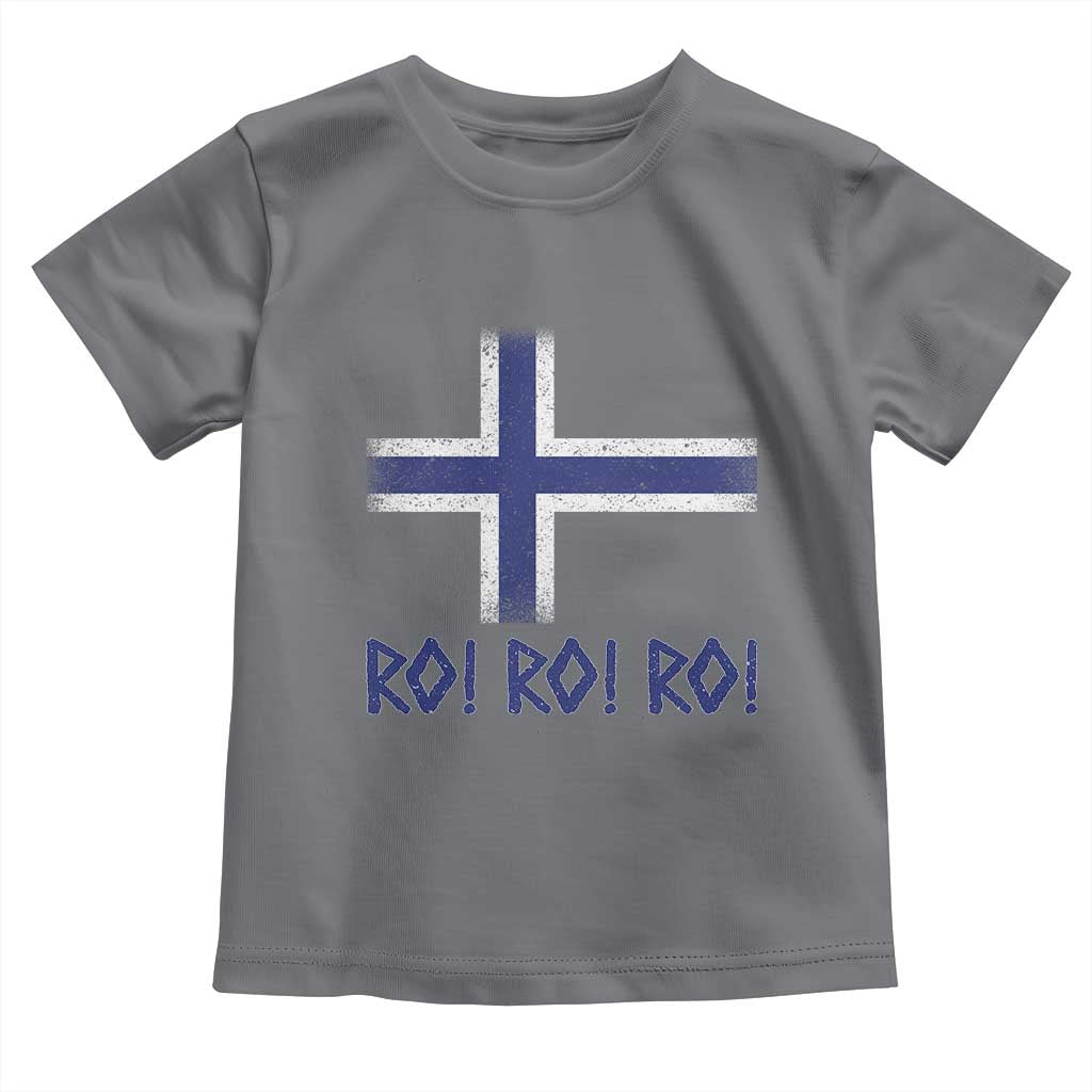 Ro Ro Norge Norway Norwegian Flag Toddler T Shirt TS14 Charcoal Print Your Wear