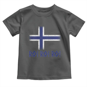 Ro Ro Norge Norway Norwegian Flag Toddler T Shirt TS14 Dark Heather Print Your Wear