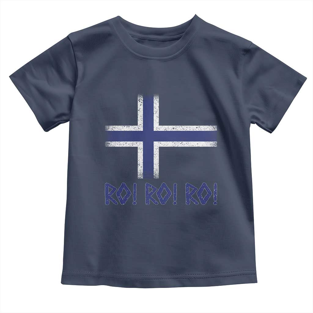 Ro Ro Norge Norway Norwegian Flag Toddler T Shirt TS14 Navy Print Your Wear