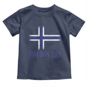 Ro Ro Norge Norway Norwegian Flag Toddler T Shirt TS14 Navy Print Your Wear
