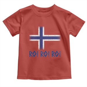 Ro Ro Norge Norway Norwegian Flag Toddler T Shirt TS14 Red Print Your Wear