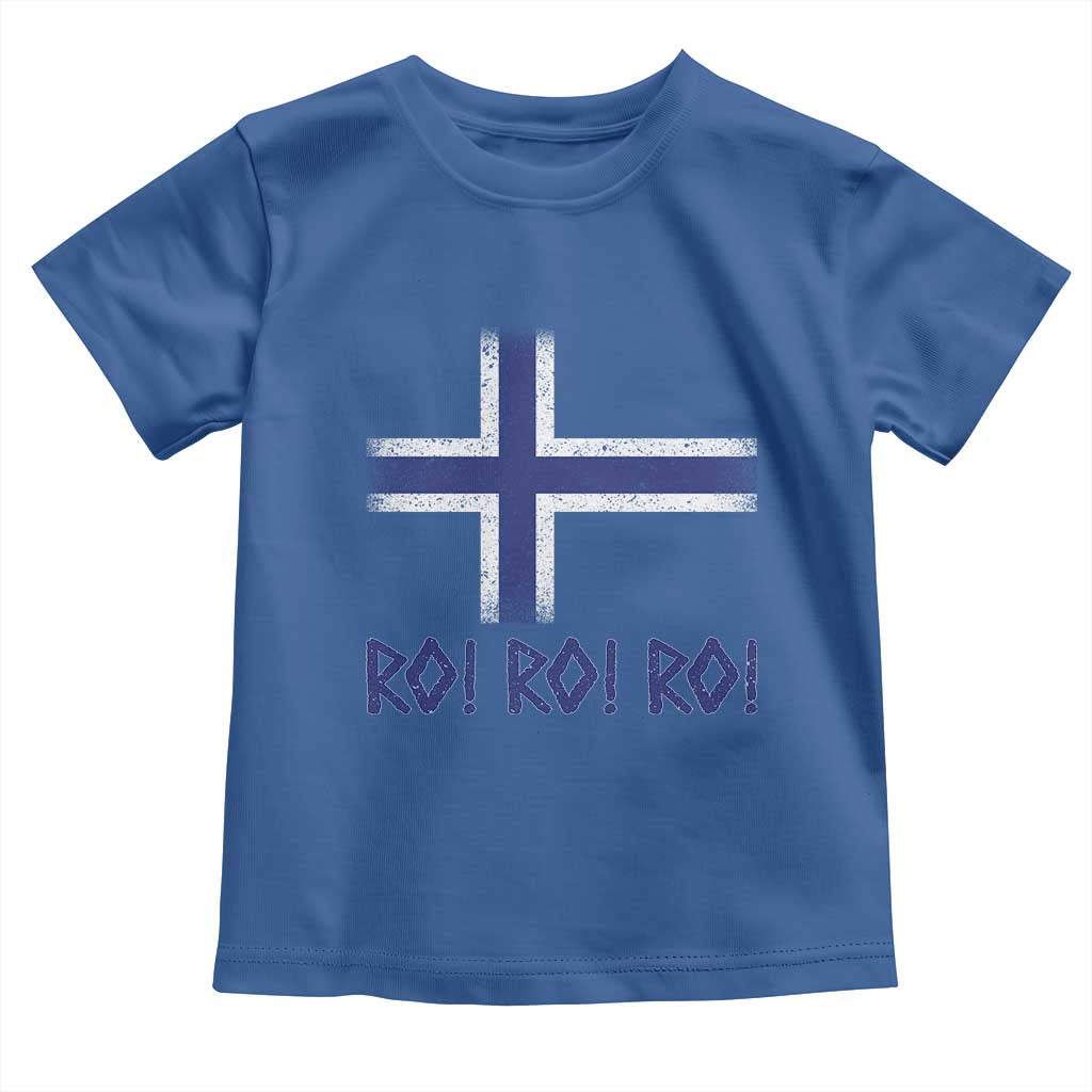 Ro Ro Norge Norway Norwegian Flag Toddler T Shirt TS14 Royal Blue Print Your Wear