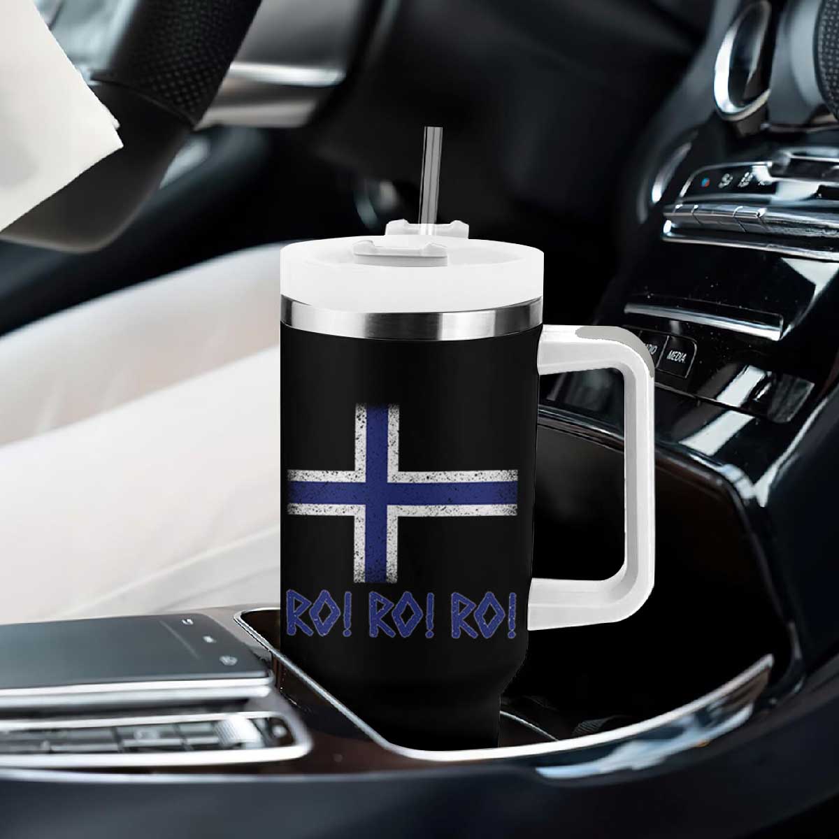 Ro Ro Norge Norway Norwegian Flag Tumbler With Handle TS14 Print Your Wear