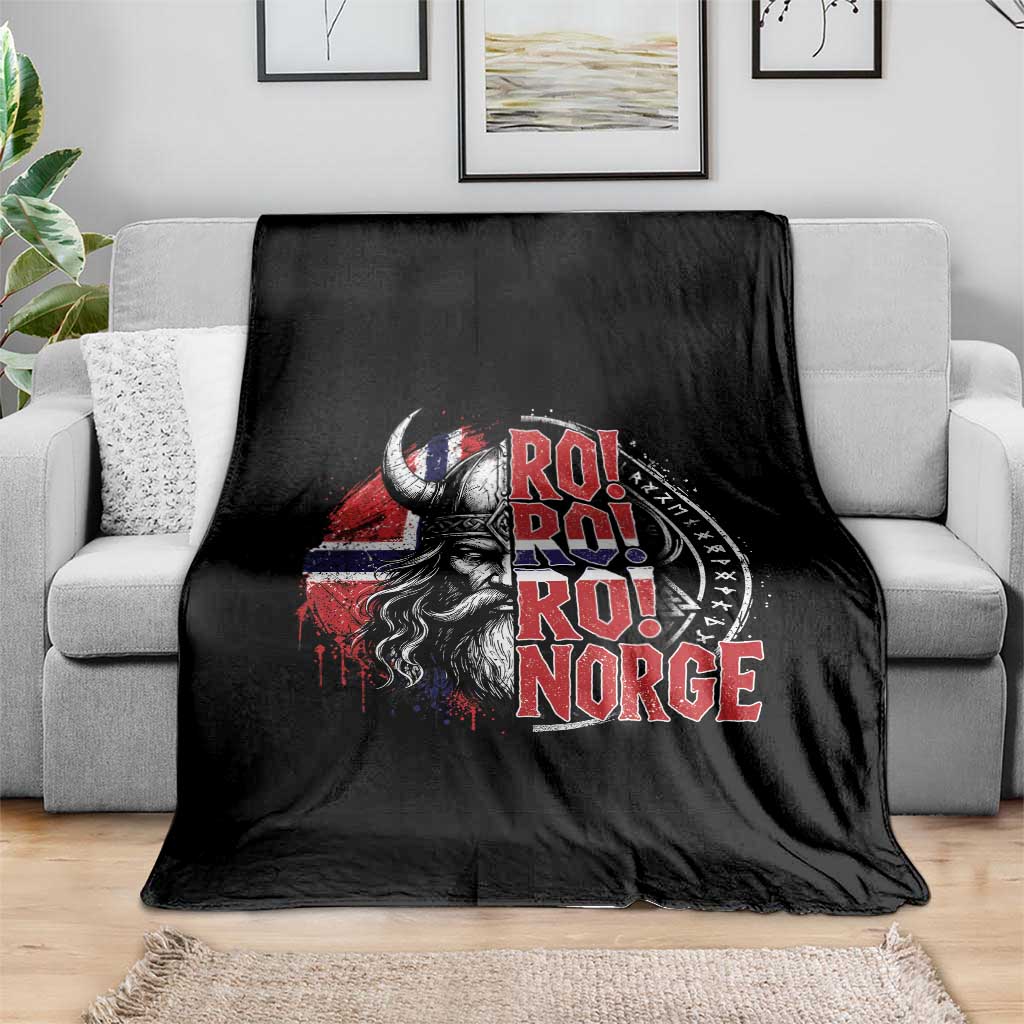Ro Ro Norge Norway Flag Throw Blanket Cool Norwegian Viking TS14 Print Your Wear