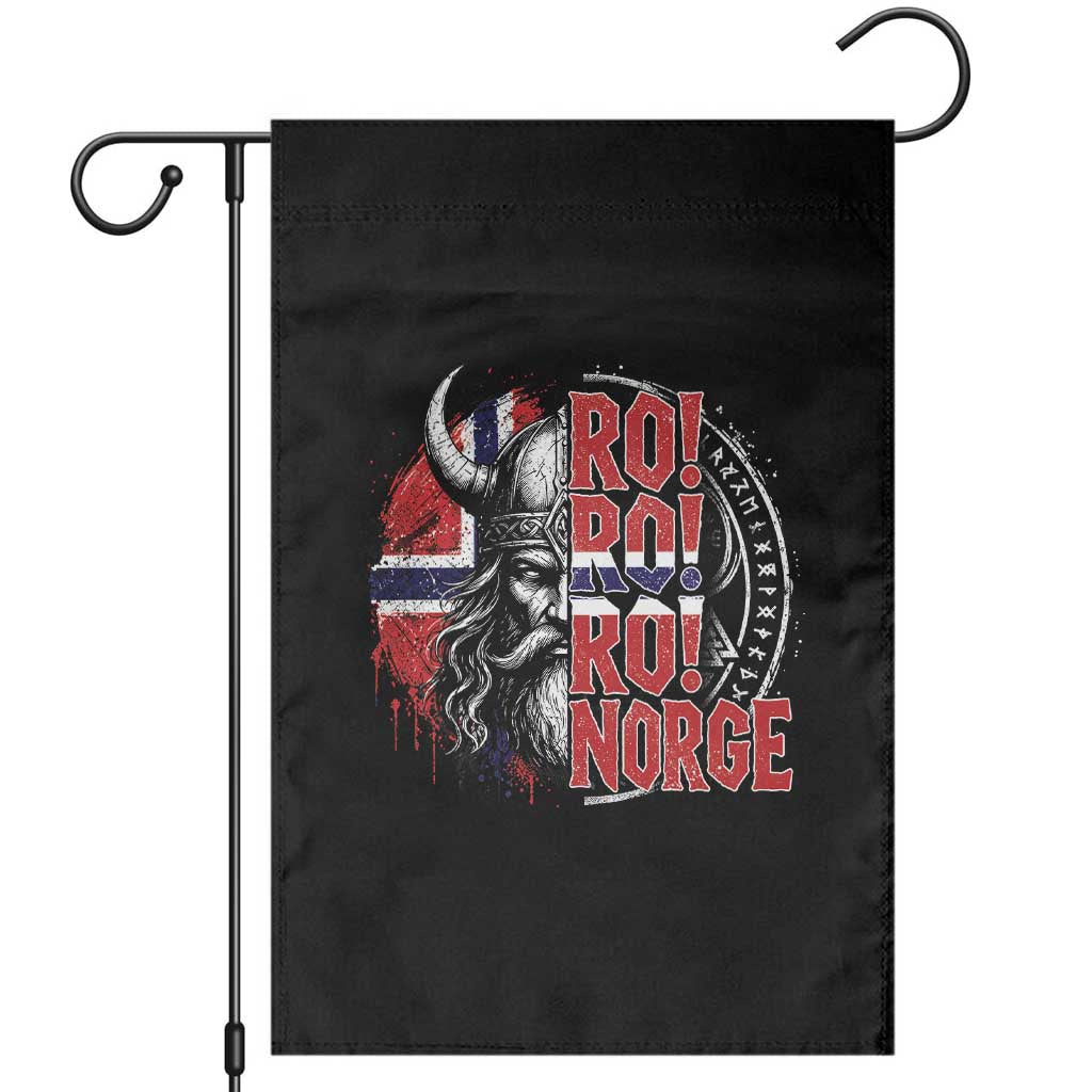 Ro Ro Norge Norway Flag Garden Flag Cool Norwegian Viking TS14 Black Print Your Wear