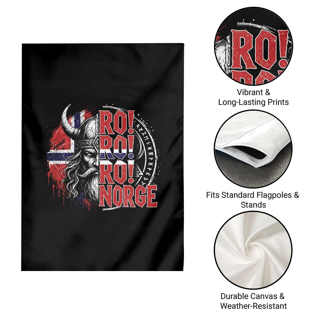 Ro Ro Norge Norway Flag Garden Flag Cool Norwegian Viking TS14 Print Your Wear