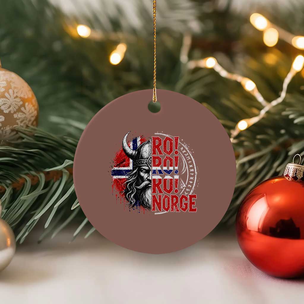 Ro Ro Norge Norway Flag Ceramic Ornament Cool Norwegian Viking TS14 1pc Mocha Print Your Wear
