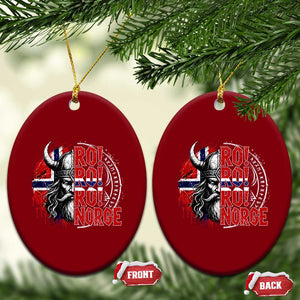 Ro Ro Norge Norway Flag Ceramic Ornament Cool Norwegian Viking TS14 Print Your Wear