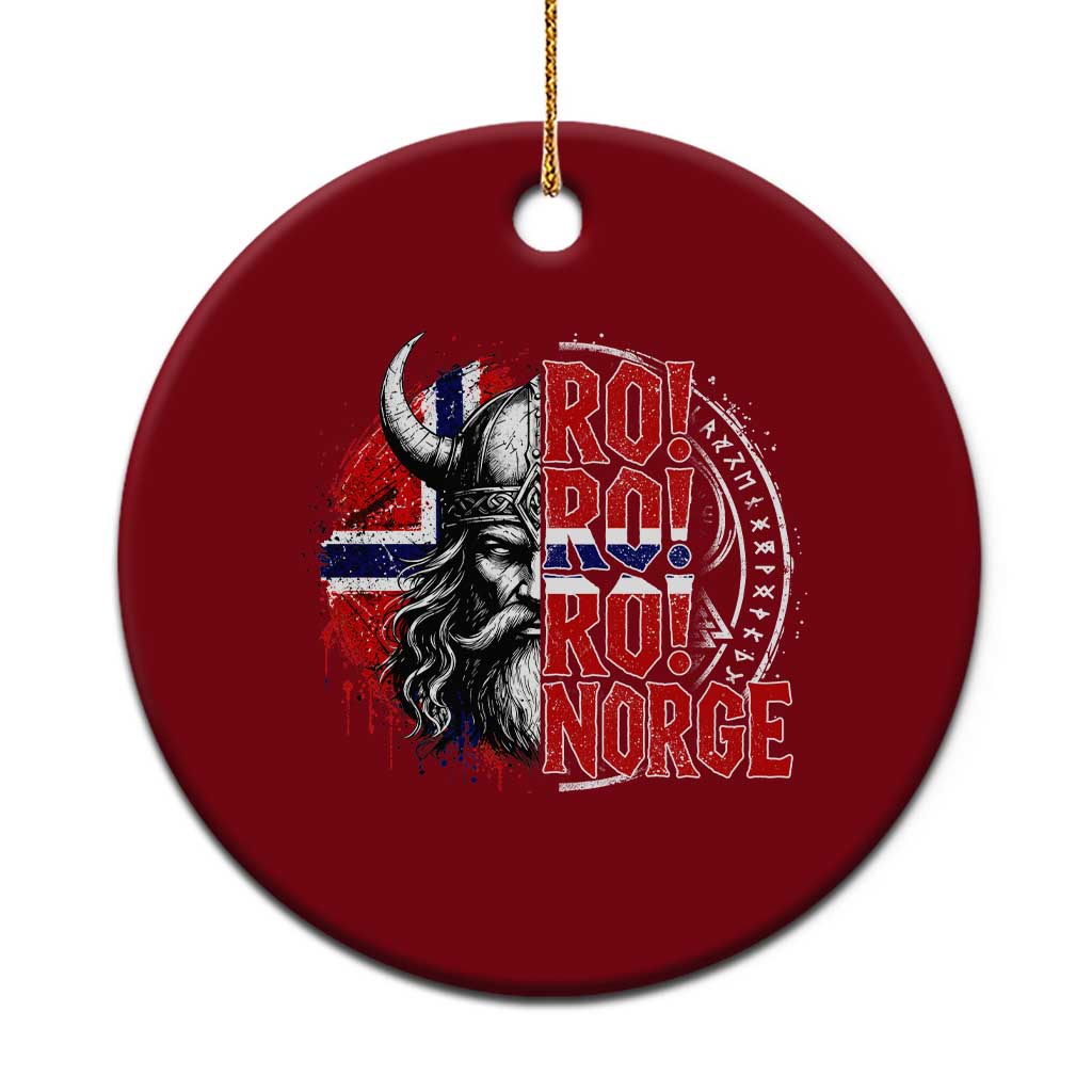 Ro Ro Norge Norway Flag Ceramic Ornament Cool Norwegian Viking TS14 1pc Red Print Your Wear