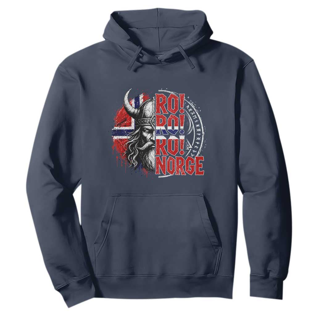 Ro Ro Norge Norway Flag Hoodie Cool Norwegian Viking TS14 Navy Print Your Wear