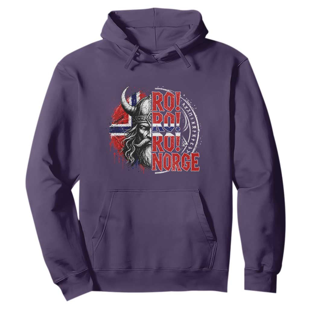 Ro Ro Norge Norway Flag Hoodie Cool Norwegian Viking TS14 Purple Print Your Wear