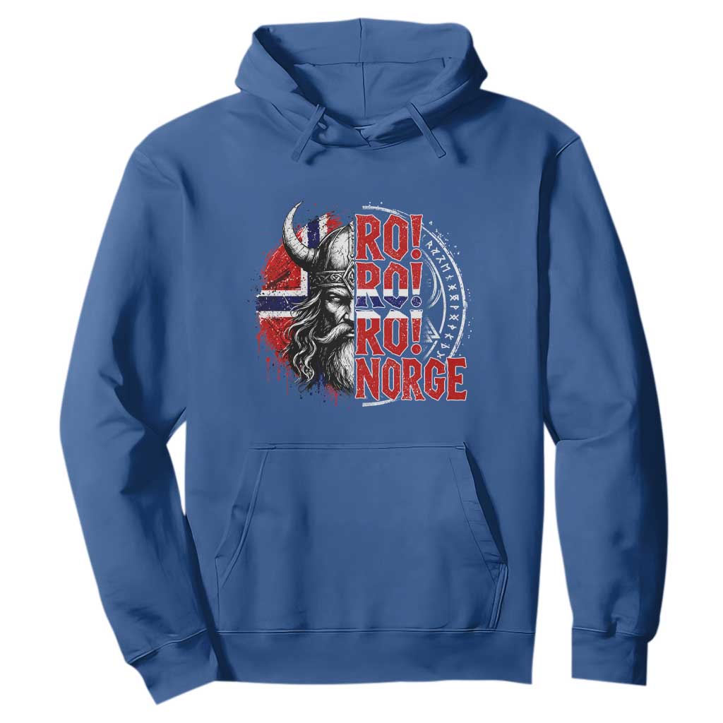 Ro Ro Norge Norway Flag Hoodie Cool Norwegian Viking TS14 Royal Blue Print Your Wear