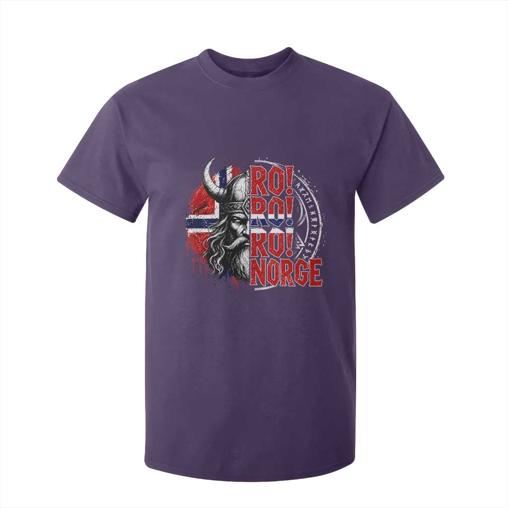 Ro Ro Norge Norway Flag T Shirt For Kid Cool Norwegian Viking TS14 Purple Print Your Wear