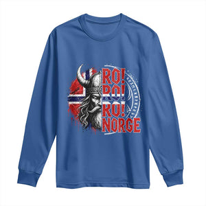 Ro Ro Norge Norway Flag Long Sleeve Shirt Cool Norwegian Viking TS14 Royal Blue Print Your Wear