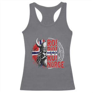 Ro Ro Norge Norway Flag Racerback Tank Top Cool Norwegian Viking TS14 Charcoal Print Your Wear