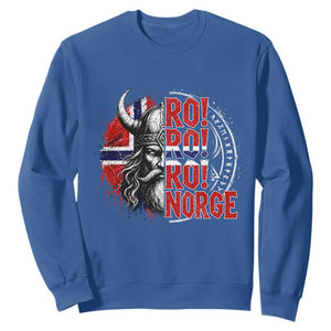 Ro Ro Norge Norway Flag Sweatshirt Cool Norwegian Viking TS14 Royal Blue Print Your Wear