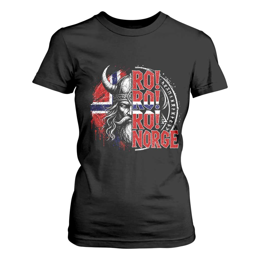 Ro Ro Norge Norway Flag T Shirt For Women Cool Norwegian Viking TS14 Black Print Your Wear
