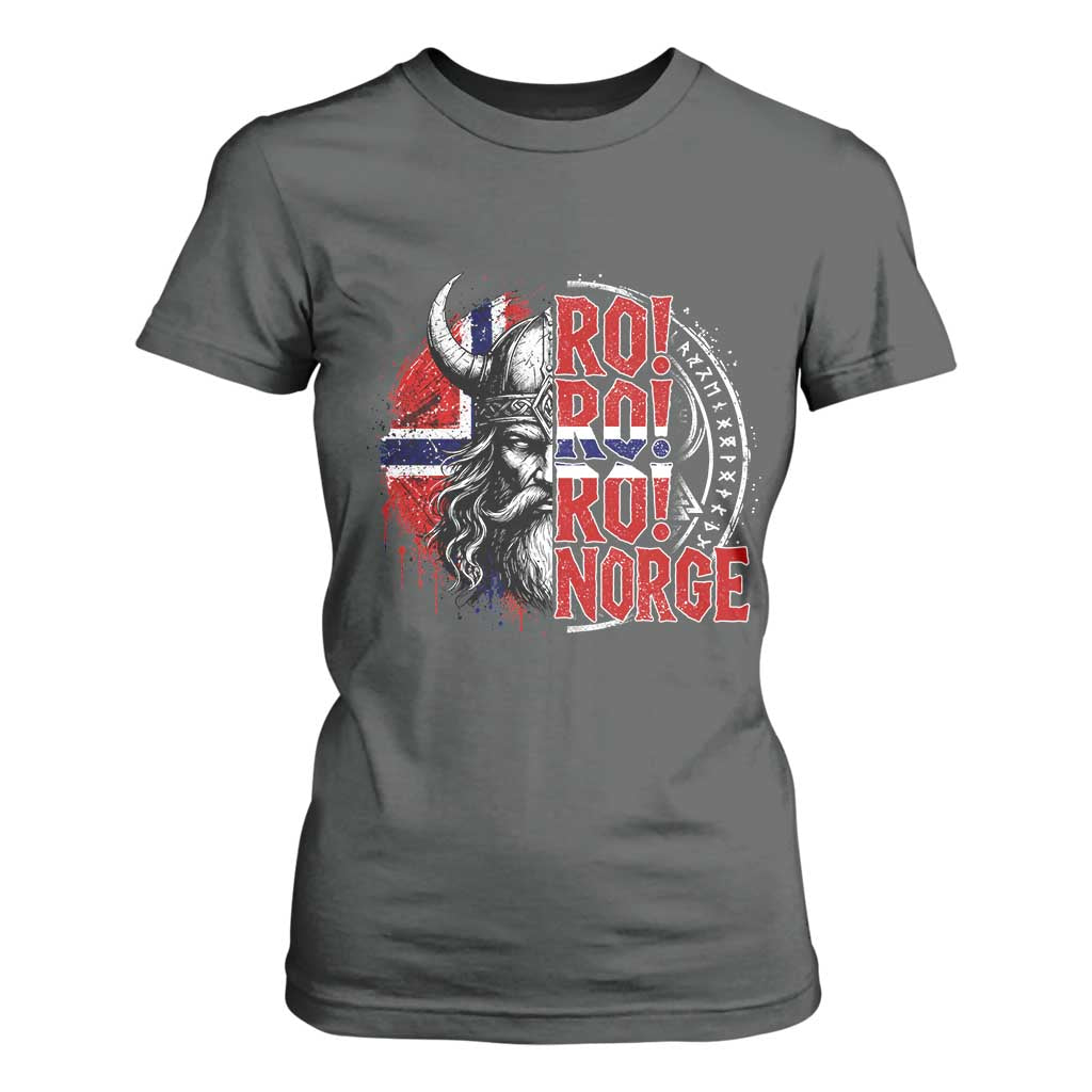 Ro Ro Norge Norway Flag T Shirt For Women Cool Norwegian Viking TS14 Dark Heather Print Your Wear