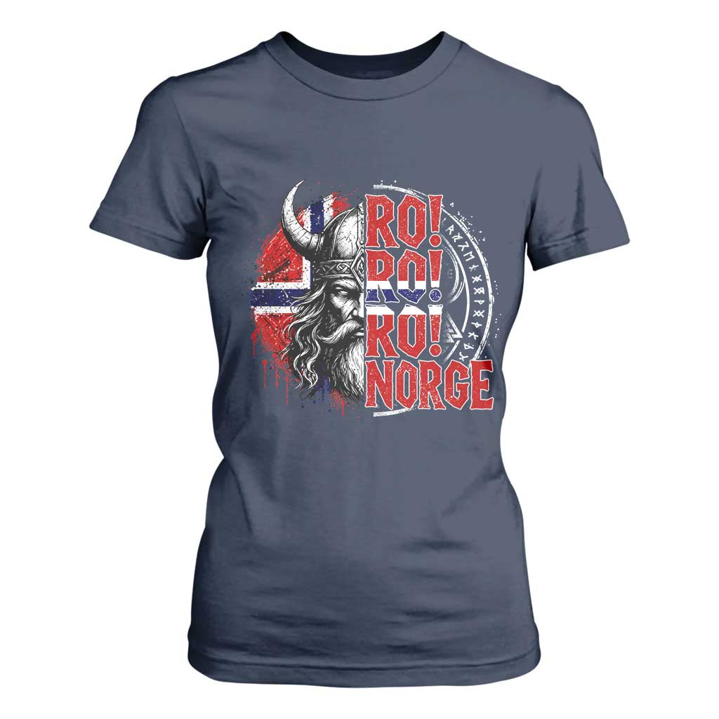 Ro Ro Norge Norway Flag T Shirt For Women Cool Norwegian Viking TS14 Navy Print Your Wear